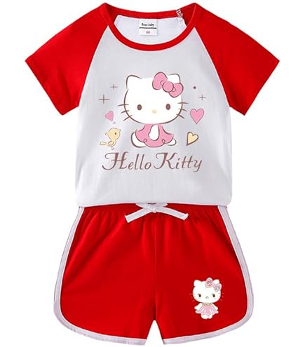 Amazon.co.jp: ハローキティキッズ子供服夏服半袖Tシャツ